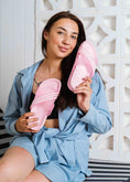 Load image into Gallery viewer, Women's Striped Cross-Strap Slide - pink
