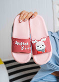 Load image into Gallery viewer, Cute Spotted Deer Comfort Slides - red
