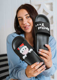 Load image into Gallery viewer, Cute Spotted Deer Comfort Slides - black
