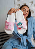 Load image into Gallery viewer, Cute Spotted Deer Comfort Slides - pink
