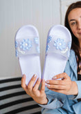 Load image into Gallery viewer, Soft Cushion Floral Summer Slides - purple
