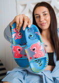 Load image into Gallery viewer, Stitch and Angel Tropical Slide - blue
