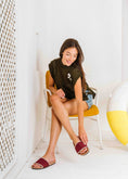 Load image into Gallery viewer, Zigzag Knit Strap Slippers - maroon
