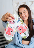 Load image into Gallery viewer, Stitch and Angel Tropical Slide - white
