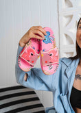 Load image into Gallery viewer, Stitch and Angel Tropical Slide - pink
