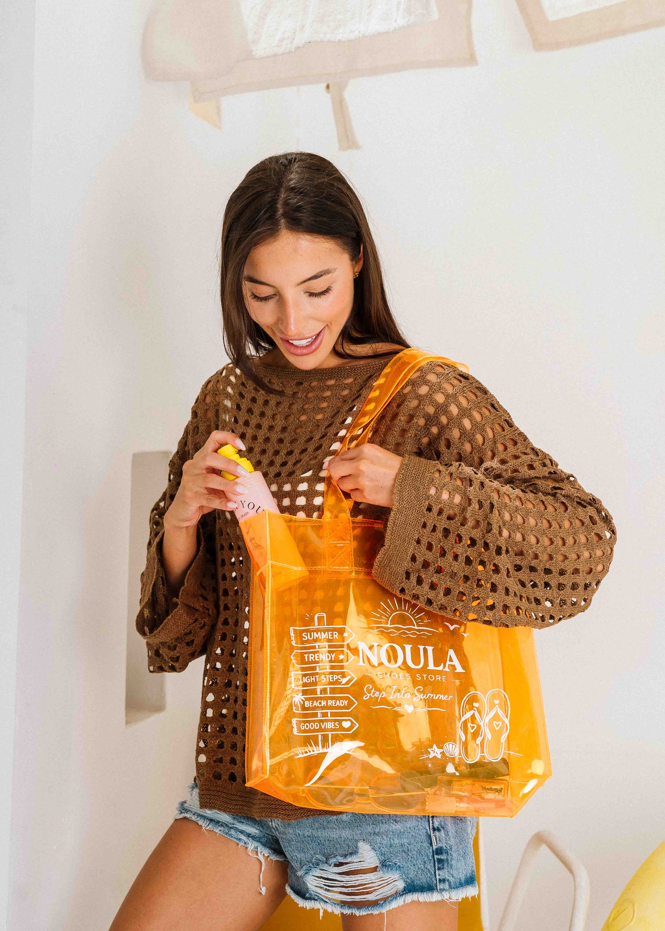 Noula Beach Bag - orange