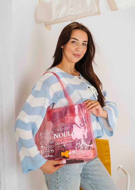Noula Beach Bag  - pink