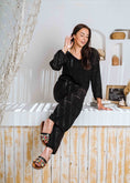 Load image into Gallery viewer, Triangular Design Comfort Slippers - black
