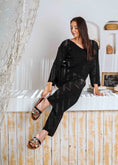 Load image into Gallery viewer, Triangular Design Comfort Slippers - black
