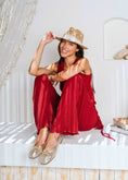 Load image into Gallery viewer, Braided Bow Ballet Flats - gold
