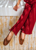 Load image into Gallery viewer, Braided Bow Ballet Flats - camel
