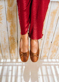 Load image into Gallery viewer, Braided Bow Ballet Flats - camel
