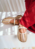 Load image into Gallery viewer, Zigzag Woven Mary Janes - brown
