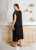 Load image into Gallery viewer, Summer Beach Knit Maxi Cardigan - black
