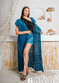 Load image into Gallery viewer, Summer Beach Knit Maxi Cardigan - blue
