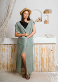 Load image into Gallery viewer, Summer Beach Knit Maxi Cardigan - light green

