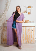 Load image into Gallery viewer, Summer Beach Knit Maxi Cardigan - purple
