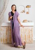 Load image into Gallery viewer, Summer Beach Knit Maxi Cardigan - purple
