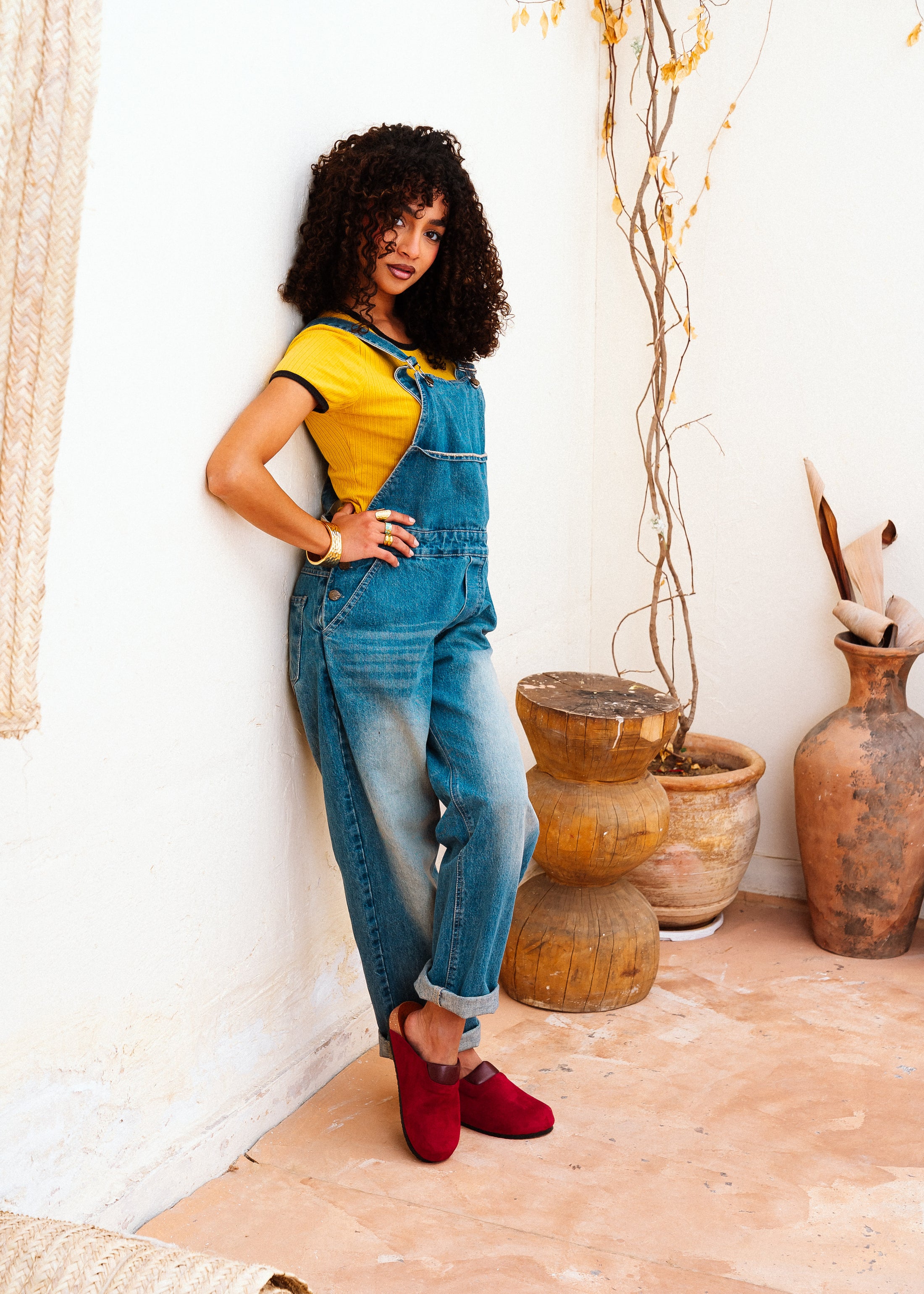 Premium Suede Clogs - maroon
