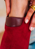 Load image into Gallery viewer, Premium Suede Clogs - maroon
