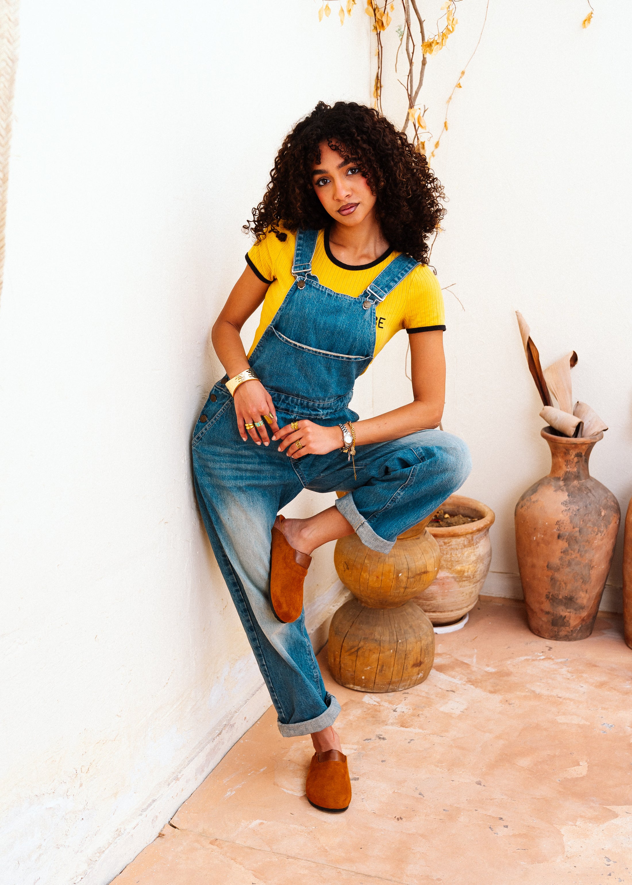 Premium Suede Clogs - camel