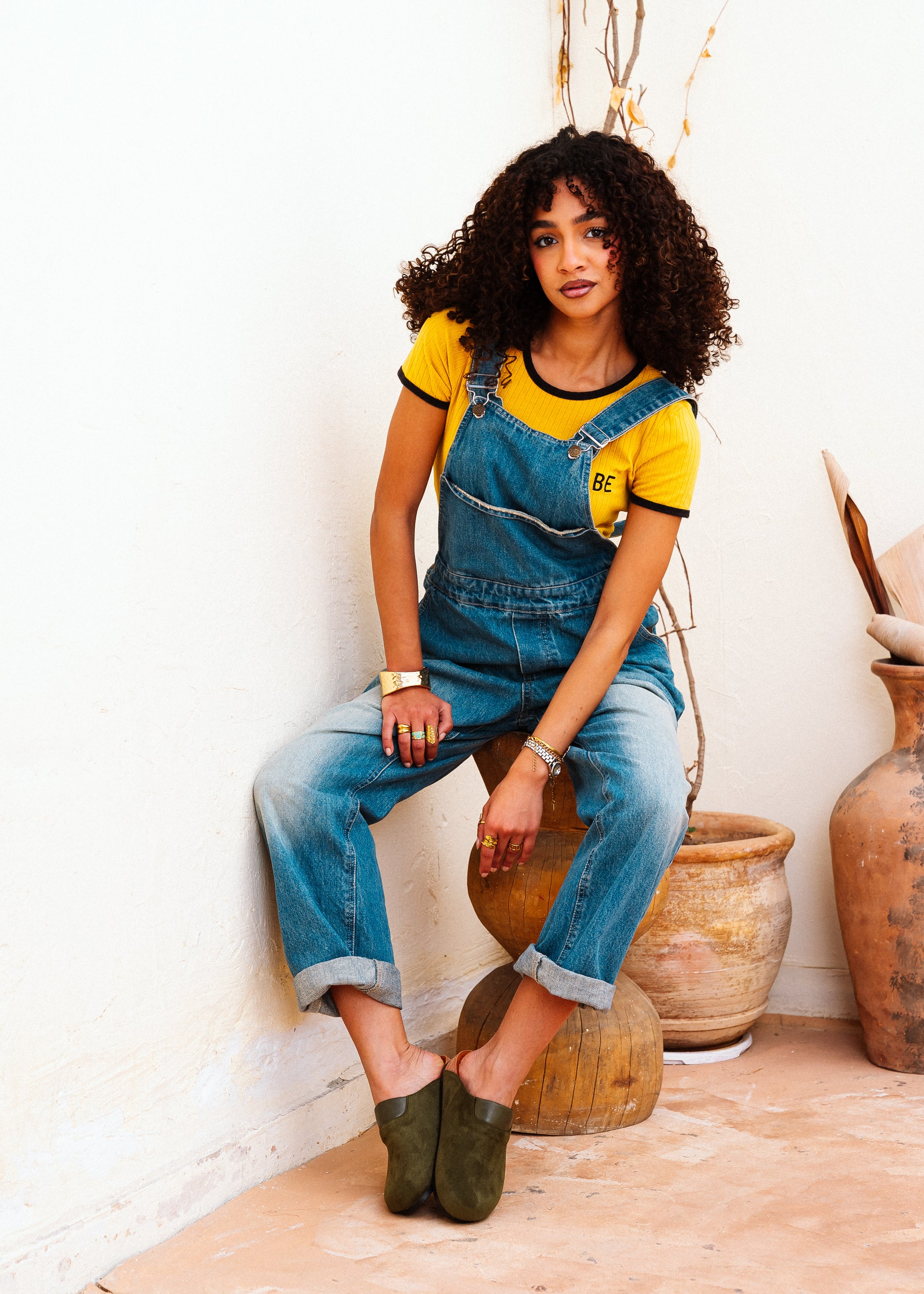 Premium Suede Clogs - olive
