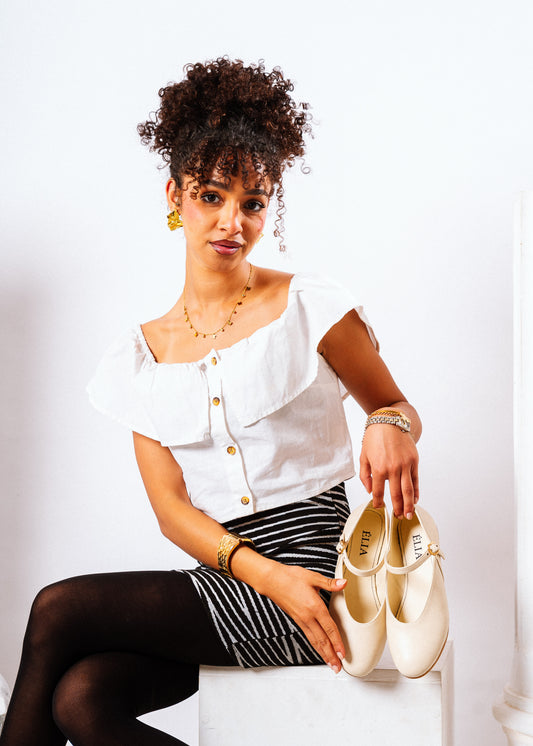 Essential Round-Toe Flats - beige