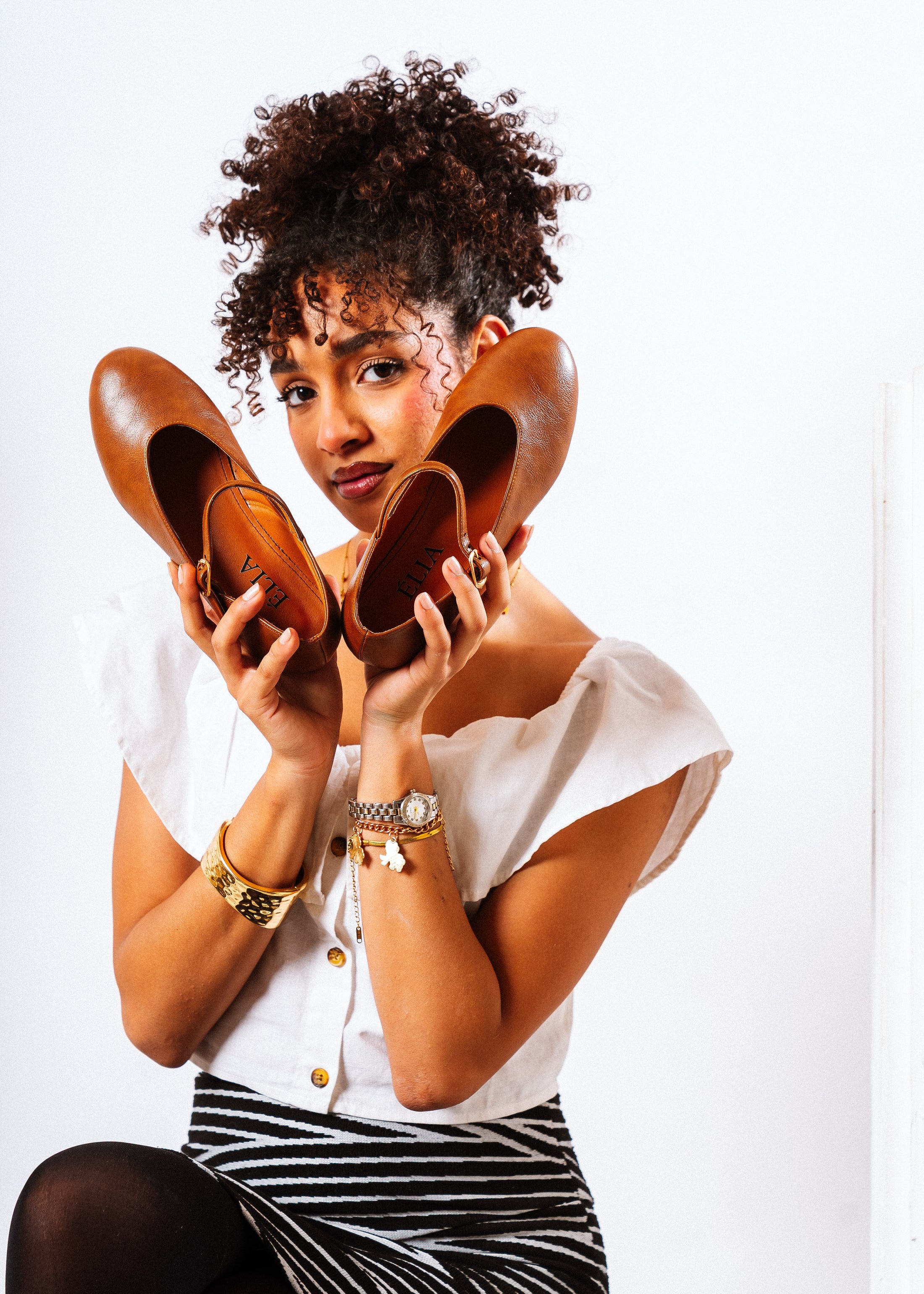 Essential Round-Toe Flats - camel