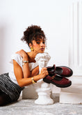 Load image into Gallery viewer, Platform Buckle Strap Loafer - maroon
