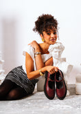 Load image into Gallery viewer, Platform Buckle Strap Loafer - maroon
