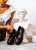 Load image into Gallery viewer, Platform Buckle Strap Loafer - black
