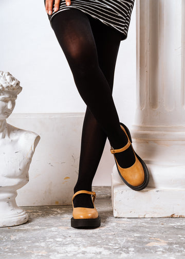Platform Buckle Strap Loafer - cafe