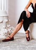 Load image into Gallery viewer, Textured Buckle Strap Flat - maroon

