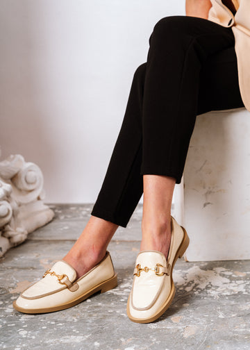 Elegant Horsebit Flat - beige