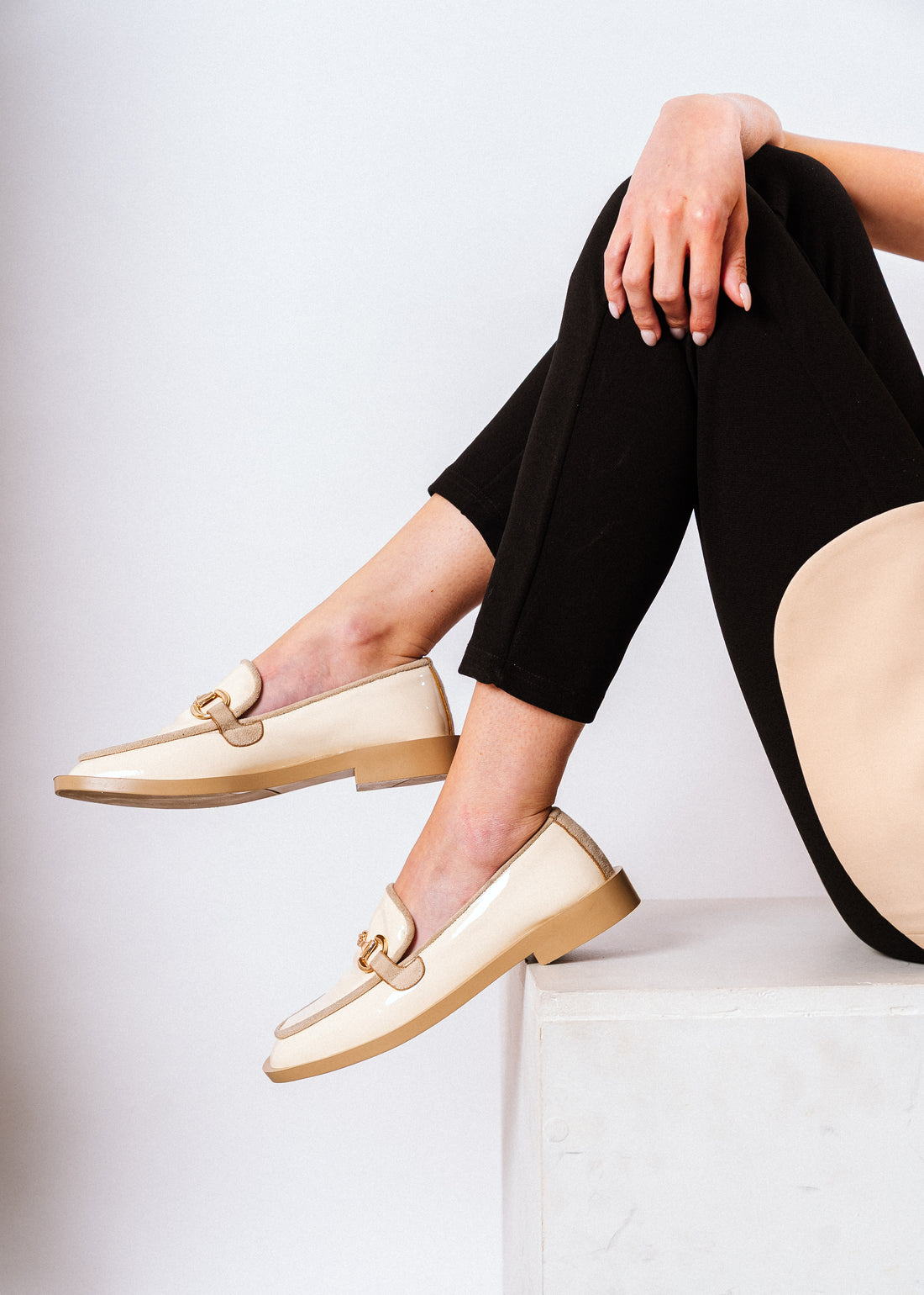 Elegant Horsebit Flat - beige