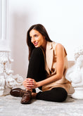Load image into Gallery viewer, Classic High-Shine Flat Shoes - brown
