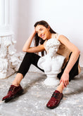 Load image into Gallery viewer, Classic High-Shine Flat Shoes - maroon
