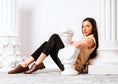 Load image into Gallery viewer, Glossy Alligator Effect Lace-Up Flat - brown
