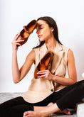 Load image into Gallery viewer, Square-Tip Pointed Flats - camel

