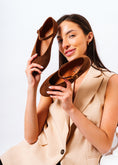 Load image into Gallery viewer, Suede Mary Jane Flats - brown
