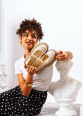 Load image into Gallery viewer, Chunky Suede Mary Loafers - beige
