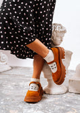 Load image into Gallery viewer, Chunky Suede Mary Loafers - camel
