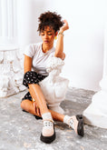 Load image into Gallery viewer, Chunky Suede Mary Loafers - powder pink
