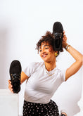 Load image into Gallery viewer, Chic Suede Lace-Up Oxfords - black
