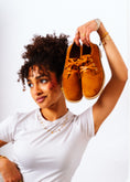 Load image into Gallery viewer, Chic Suede Lace-Up Oxfords - camel
