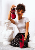 Load image into Gallery viewer, Chic Suede Lace-Up Oxfords - red
