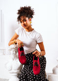 Load image into Gallery viewer, Chic Suede Lace-Up Oxfords - red
