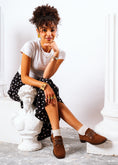 Load image into Gallery viewer, Chic Suede Lace-Up Oxfords - brown

