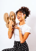 Load image into Gallery viewer, Lug-Sole Mary Jane Loafers - cafe
