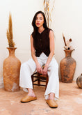 Load image into Gallery viewer, Mixed-Texture Minimalist Clogs - caffe
